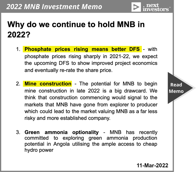 Why did we invest in MNB ASX?