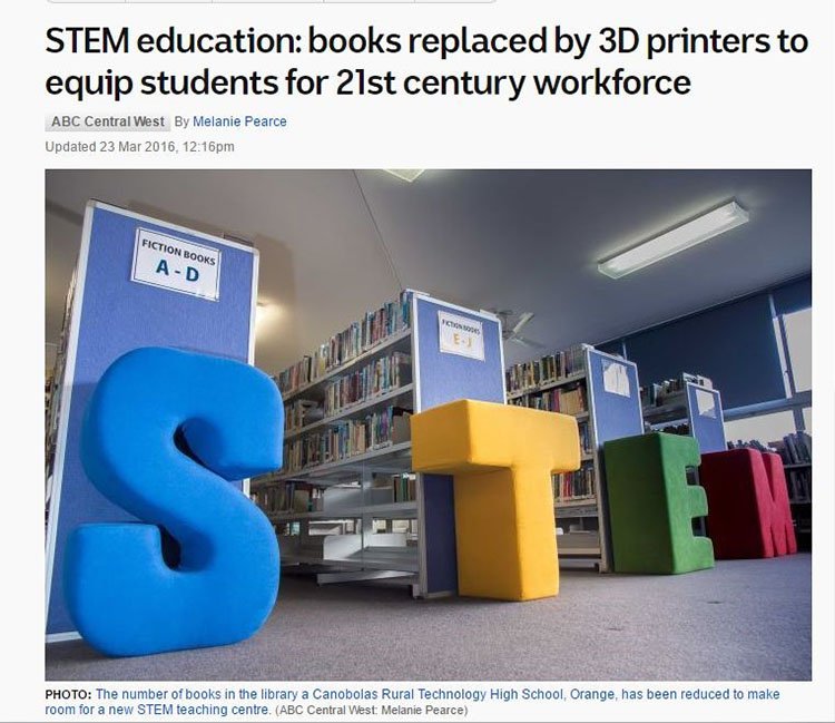 Books replaced by 3d printers