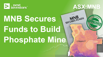 $61M capped MNB Secures Funds to Build $70M EBITDA per year phosphate mine within 12 months?